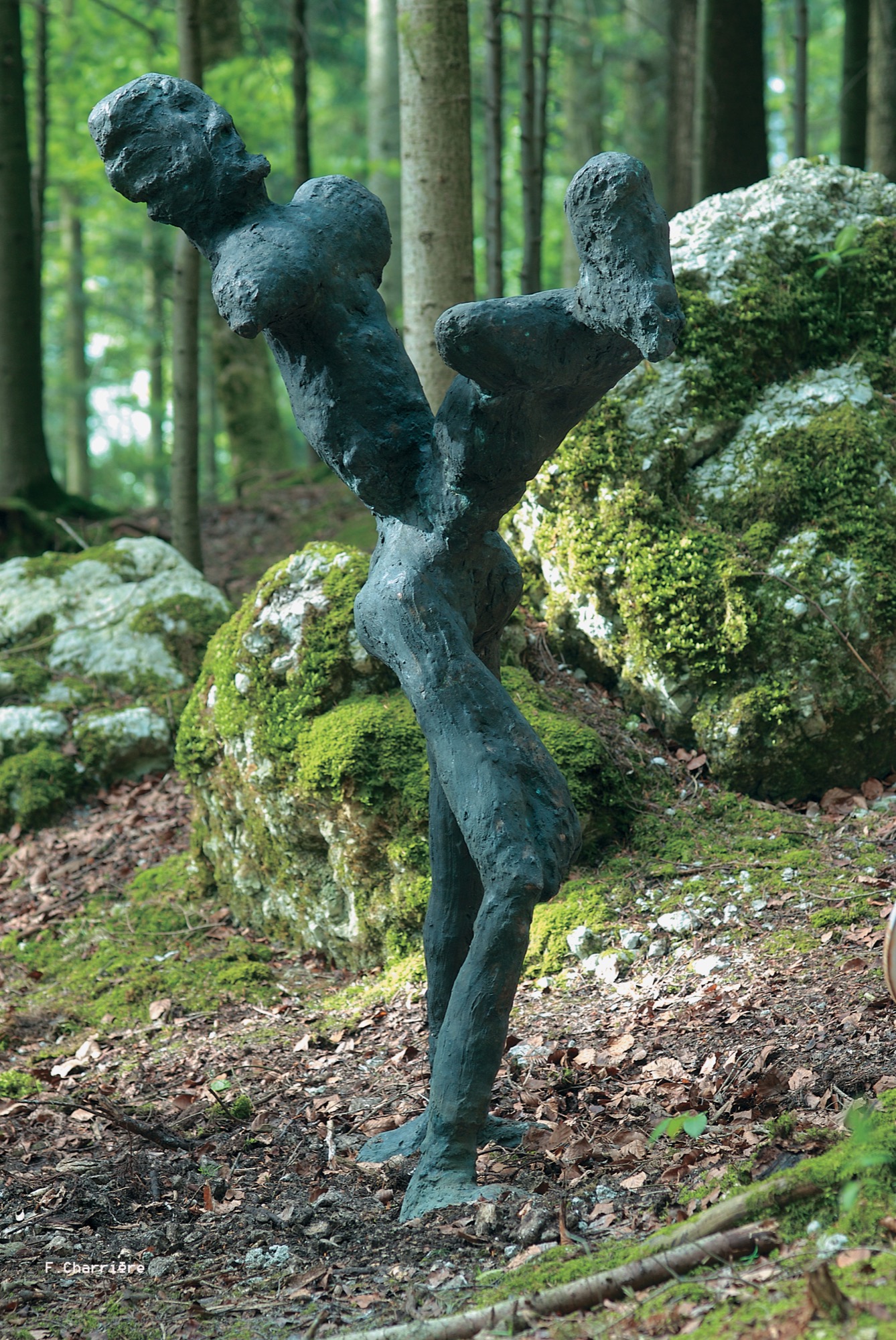 Martin Disler - Neuf bronzes de la série Häutung und Tanz (mue et danse) (1990 - 91)